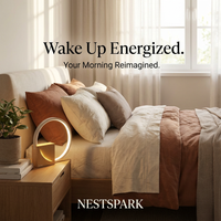 Bedside Lamp Touch Table Lamp With Natural Sounds, Desk Lamp With Alarm Clock, Touch Control 3 Levels Brightness Home Decor