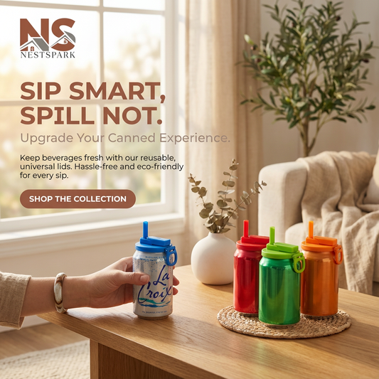 Reusable Can Lids with Straw – Keep Your Drinks Fresh & Spill-Free