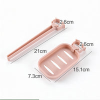 Clip-On Adjustable Sink Caddy - Kitchen & Bathroom Organizer