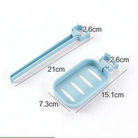 Clip-On Adjustable Sink Caddy - Kitchen & Bathroom Organizer