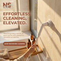 Electric Scrubber Cleaning Brush with Telescopic Handle & Interchangeable Heads