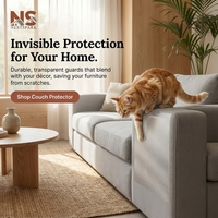 Pet Proof Couch Protector – Transparent Cat Scratcher Guard & Furniture Cover Pads