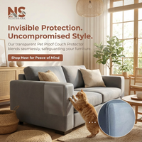 Pet Proof Couch Protector – Transparent Cat Scratcher Guard & Furniture Cover Pads