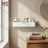 Multi-Functional Bathroom Storage Rack | No-Drill Shower Caddy with Towel Bar