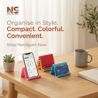 Mini Phone & Card Holder – Portable Desktop & Benchtop Organiser