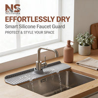 24/29.9 Inch Silicone Sink Faucet Mat – Absorbent Splash Guard for Kitchen Countertop Protection