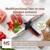 Multifunctional two-in-one kitchen scissors