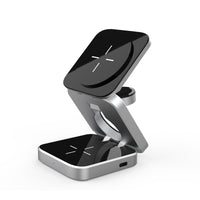3-in-1 Foldable Wireless Charging Station – Magnetic & Portable