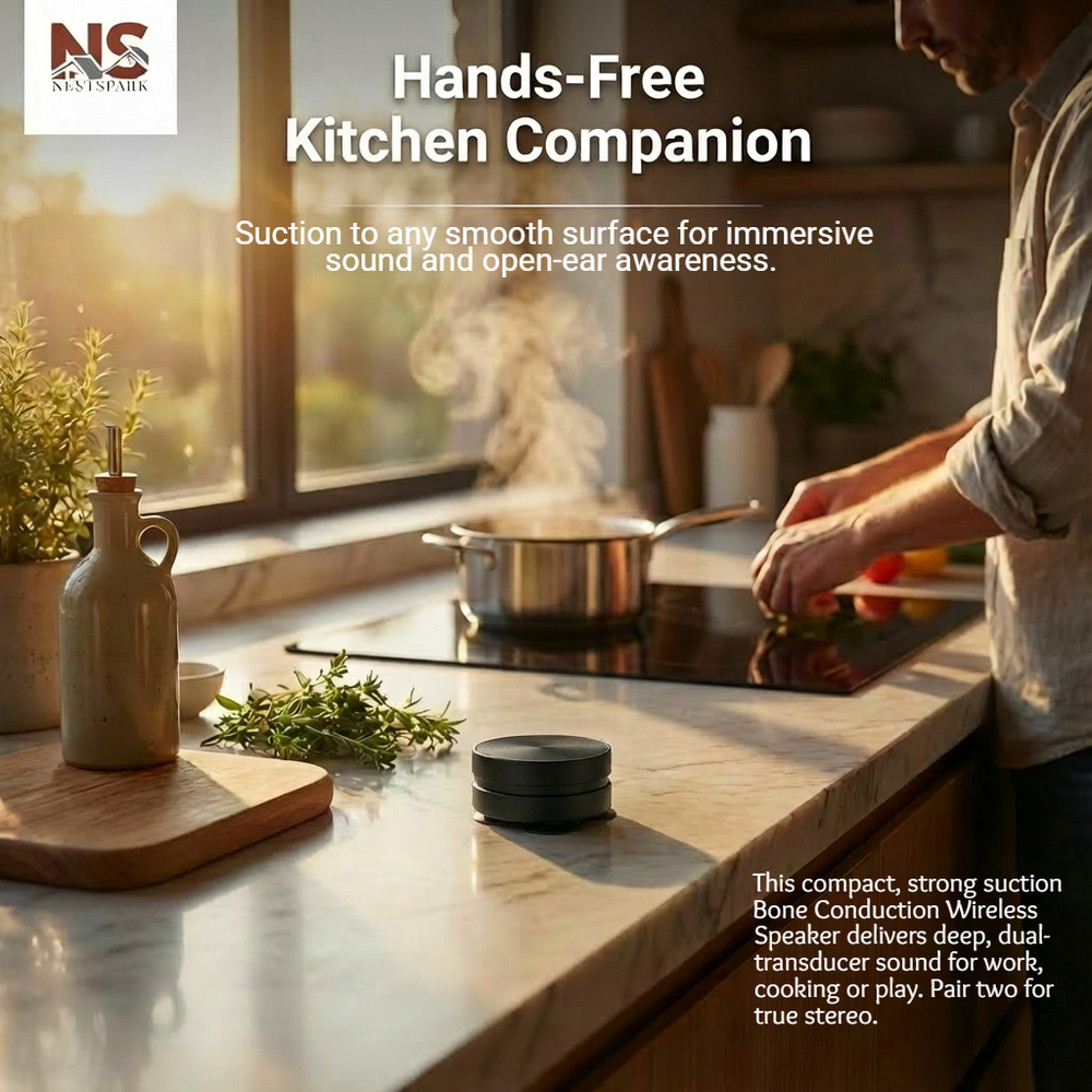 Bone Conduction Wireless Bluetooth Speaker – Crystal-Clear Sound, Hands-Free Freedom